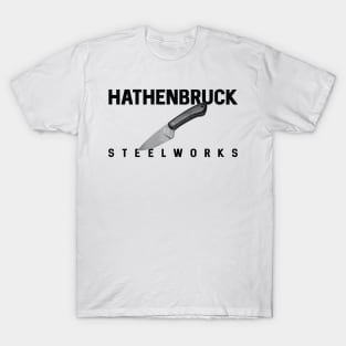 Hathenbruck Steelworks Lil' Feller Knife in Black Text T-Shirt